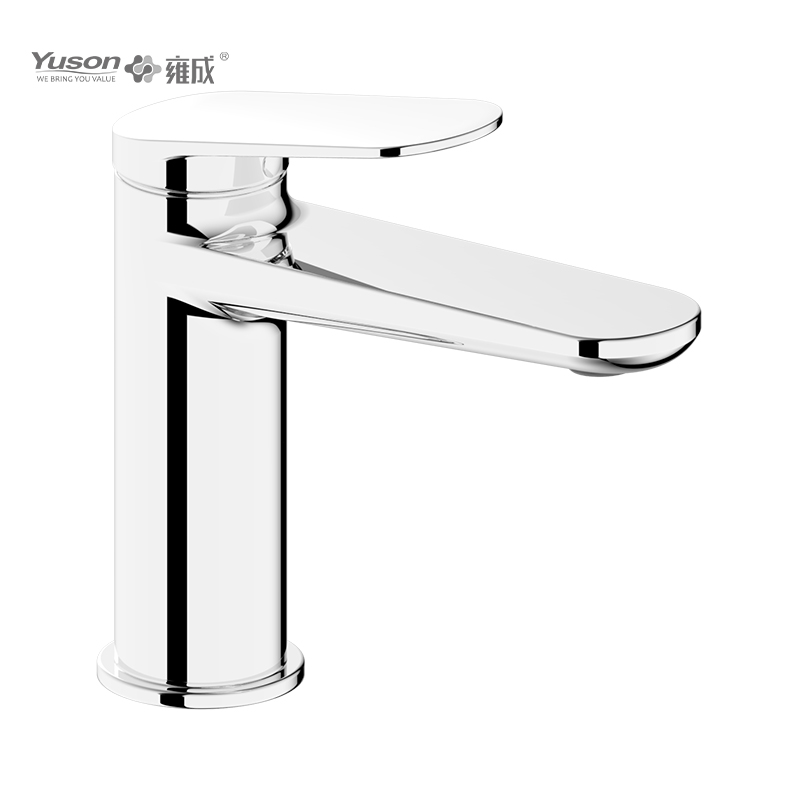 2069-30 Miscelatore monocomando per lavabo con acqua calda e fredda da piano con rubinetto in ottone