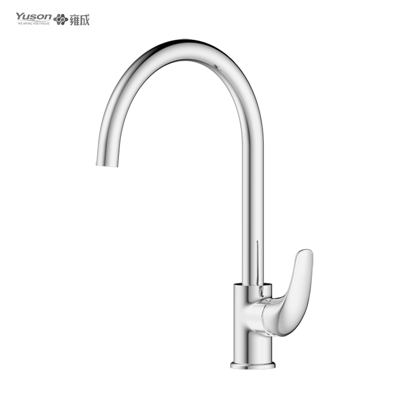 3079-50 Miscelatore monocomando per lavello da cucina con acqua calda e fredda montato sul piano con rubinetto in ottone