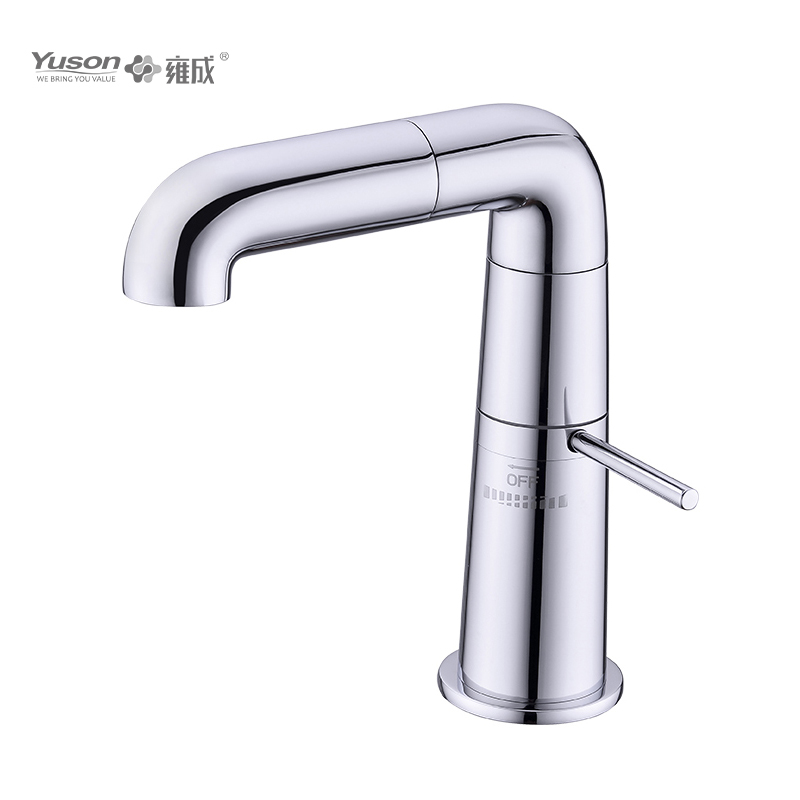 2047-31 Rubinetto in ottone monocomando Miscelatore lavabo alto acqua calda e fredda da piano