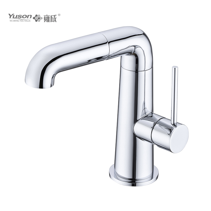 2047-32 Miscelatore lavabo acqua calda e fredda con rubinetto monocomando in ottone da piano