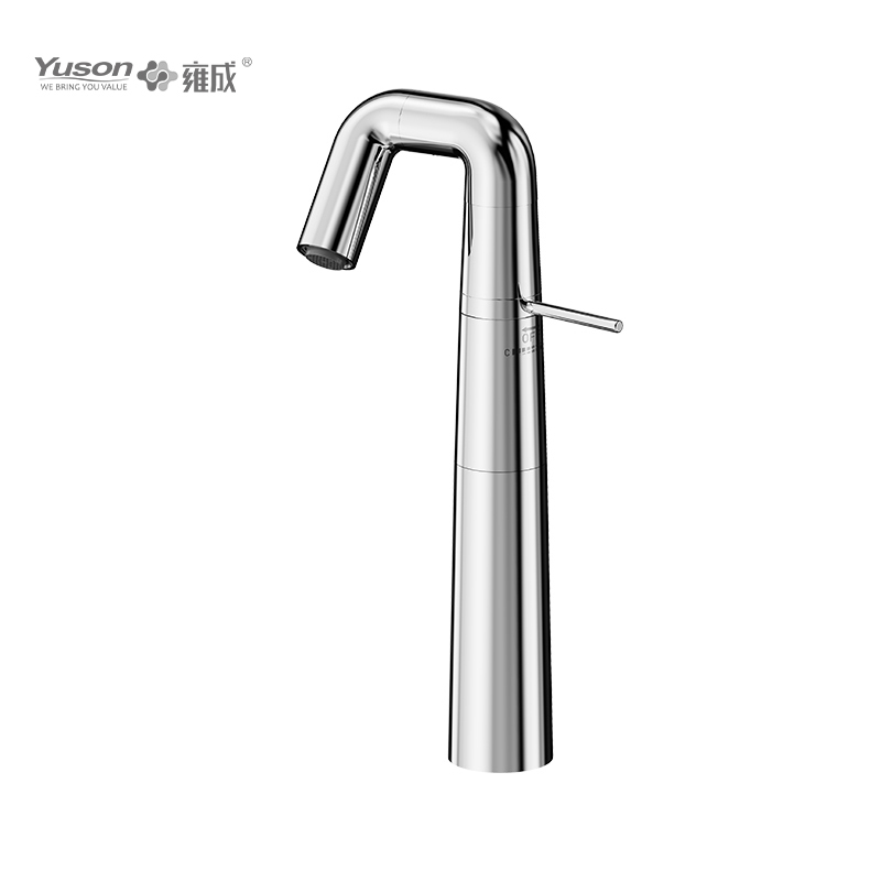 2047-33 Rubinetto in ottone monocomando Miscelatore lavabo alto acqua calda e fredda da piano