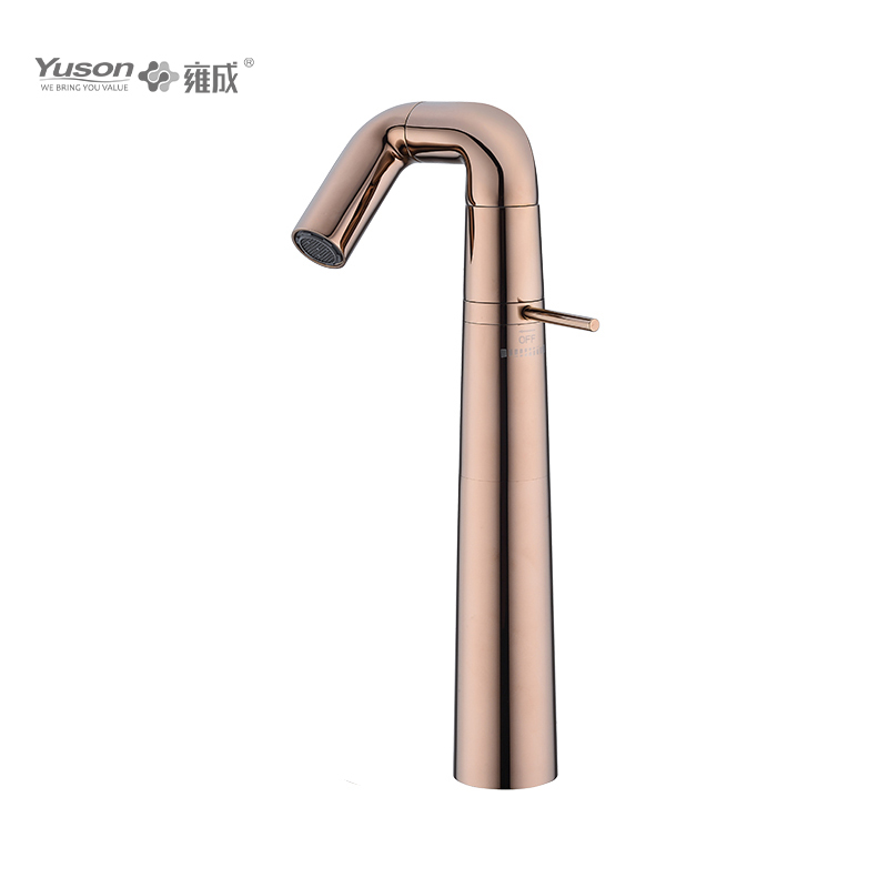2047-33 Rubinetto in ottone monocomando Miscelatore lavabo alto acqua calda e fredda da piano